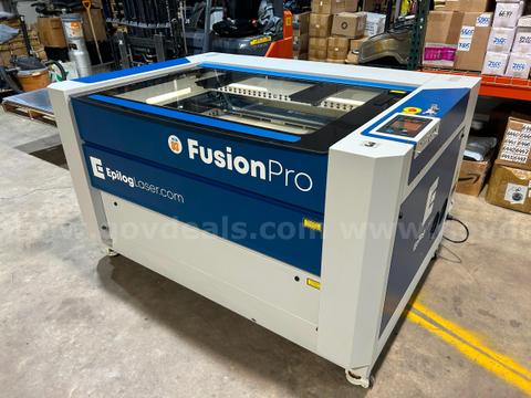 2022 Epilog Fusion PRO 60W CO₂ Laser Cutter Engraver with Cutting Bed and Iris Cameras