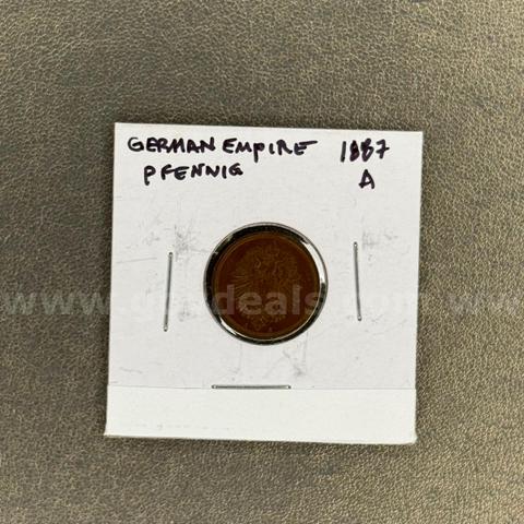 1887 A German Empire Pfenning