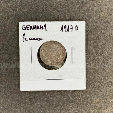 1917A Germany 1/2 Mark