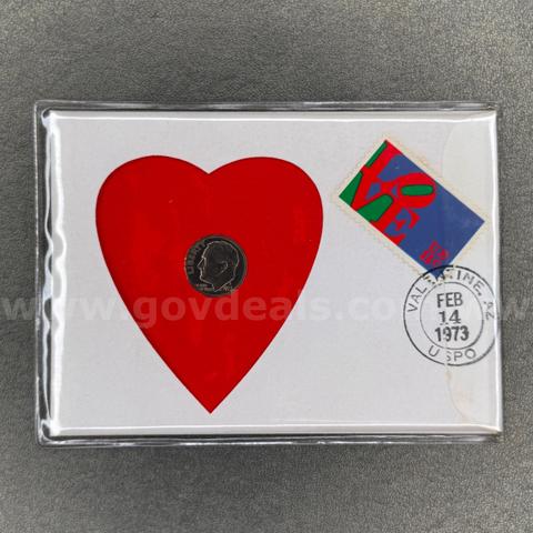 1973 Valentine Arizona Dime in Envelope