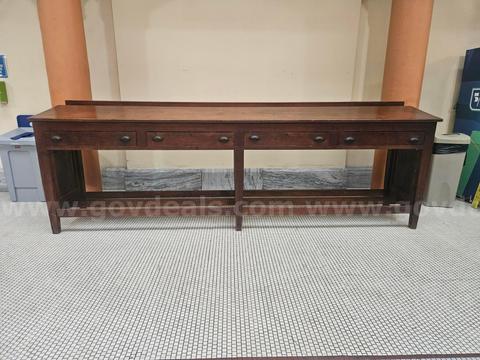 ANTIQUE TICKET COUNTER