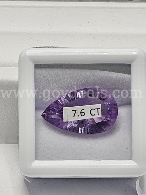 Massive 7.6 CT Amethyst Gemstone, Designer Cut, Investment