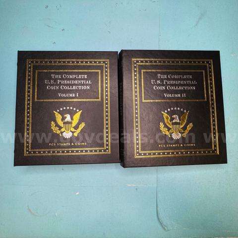 2 Volumes 76 Piece Presidential Dollar Set in Books