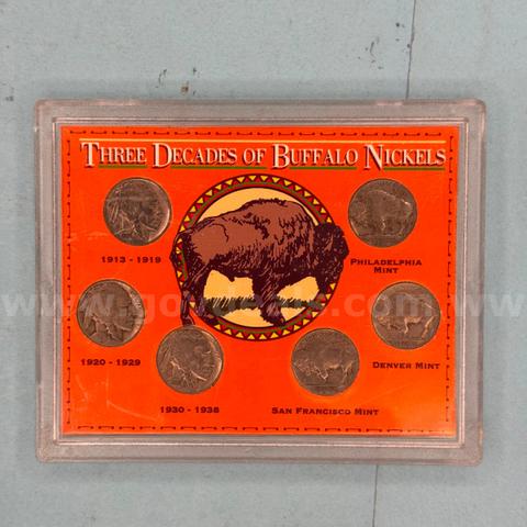 Three Decades of Buffalo Nickels