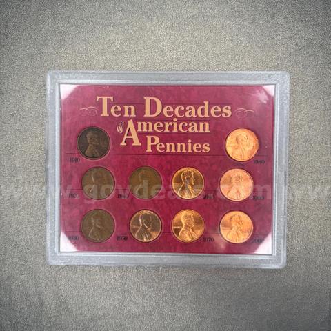 Ten Decades of American Pennies