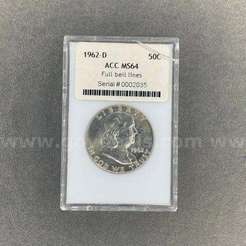 1962-D MS64 Franklin Half Dollar