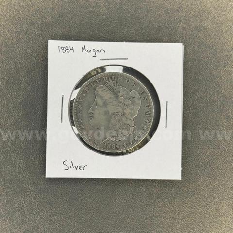 1884 Morgan Silver Dollar