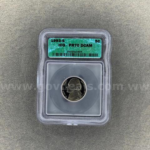1993-S PR70 Nickel