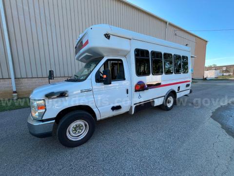 2018 Ford E350 Paratransit Van with wheelchair lift.