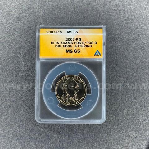 2007-P MS65 John Adams Presidential Dollar
