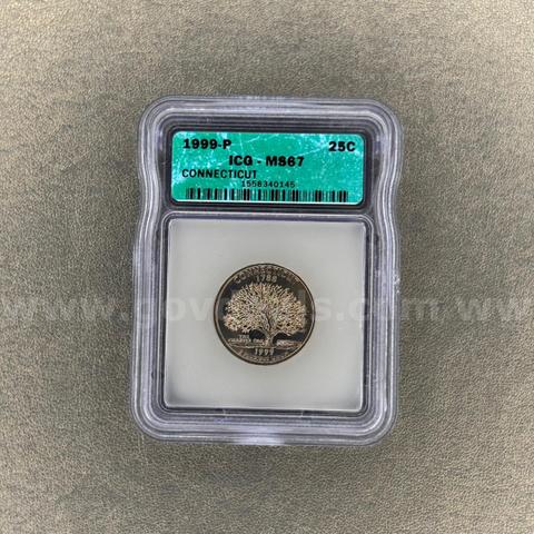 1999-P MS67 Connecticut Quarter