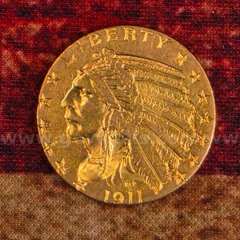 Beautiful 1911-S Gold $5 Indian Head