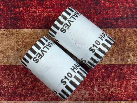 2 Rolls of Kennedy Half Dollars Unopened