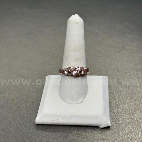 Silver 925 Ring with White Stones