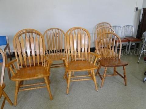 Chairs - Various Styles (Wood, metal, arms, no arms) Qty: 15