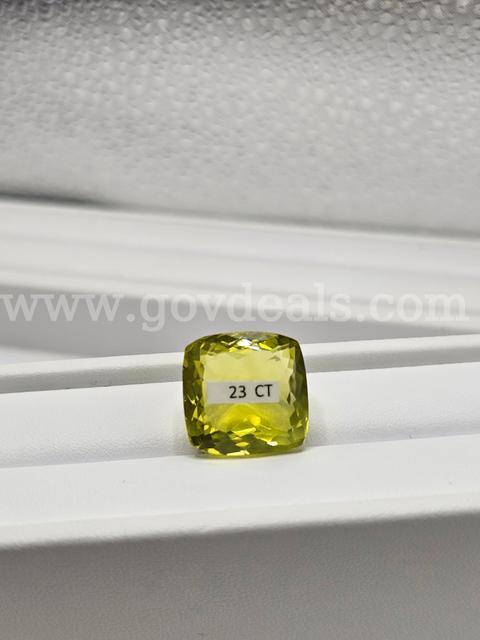 Massive 23 CT Lemon Topaz Gemstone, Designer Cut, Investment