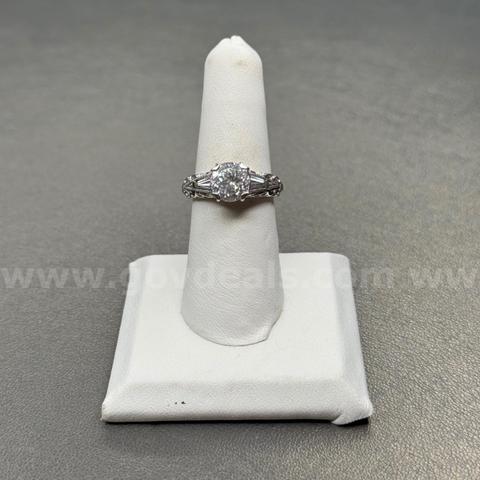 Silver 925 Ring with White Stones