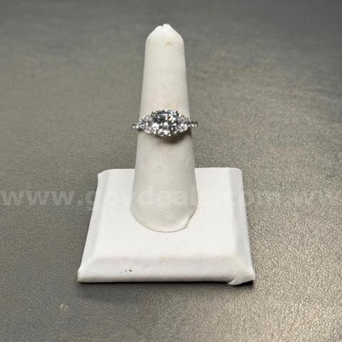 Silver 925 Ring with White Stones