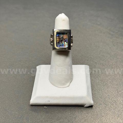 Silver 925 Ring with Multicolor Stone