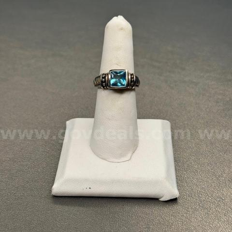 Silver 925 Ring with Blue Stone