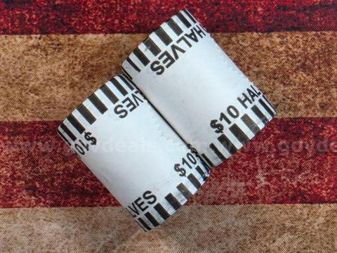 2 Rolls of Kennedy Half Dollars Unopened