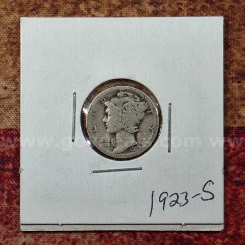 Very Nice Silver Mercury Dime 1923-S