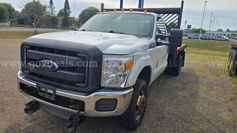 2013 Ford F350 SD 4x4 Flatbed Dump Dually -Inoperable