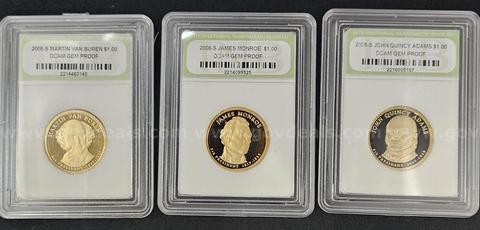 UNCIRCULATED DOLLARS and PROOF DOLLARS