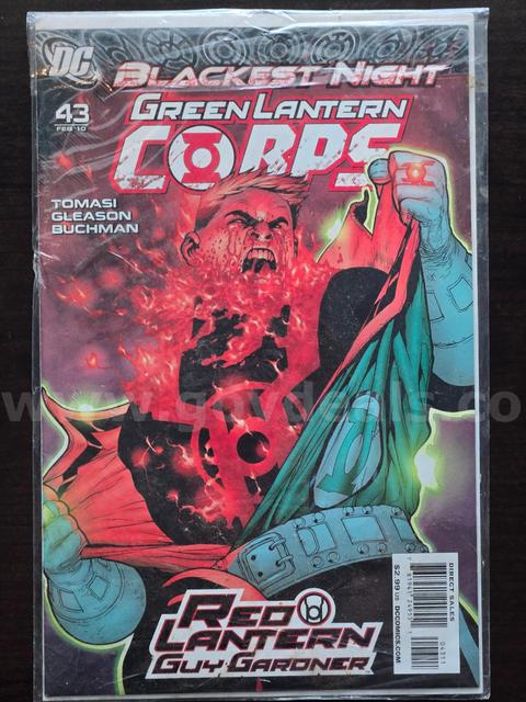 Vintage Comic: DC, Blackest Night Green Lantern Corps Red Lantern Guy Gardner #43