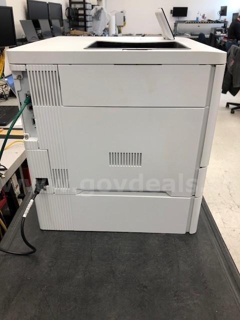 4 HP Color LaserJet Enterprise M555x Color Printers – Tested Working – No Toner