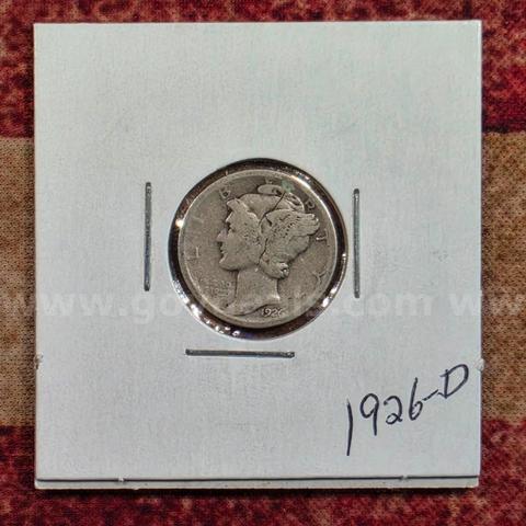 Very Nice Silver Mercury Dime 1926-D