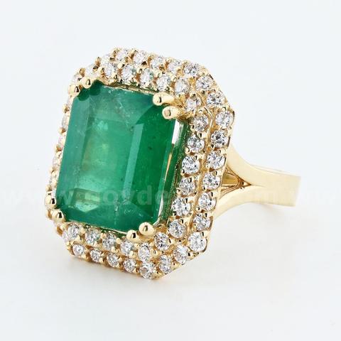 EMERALD and DIAMOND RING-BIDDING ENDS TONIGHT !!