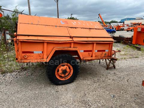 OLD ARMY TOW ALONG TRAILER