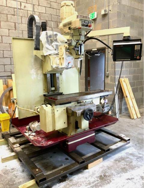 Acer E-1350B 2001 Vertical CNC Bed Mill 50" X 13" Table w/ Anilam 3000M Control #D3