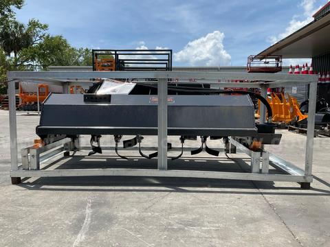 UNUSED 2026 LANDHONOR ROTARY TILLER MODEL SRT-12-66W; ATTACHMENT FOR SKID STEER, APPROX WORKING WIDTH 66in