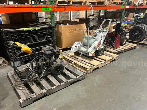 Push Behind Plow, Cutter & Powerwasher
