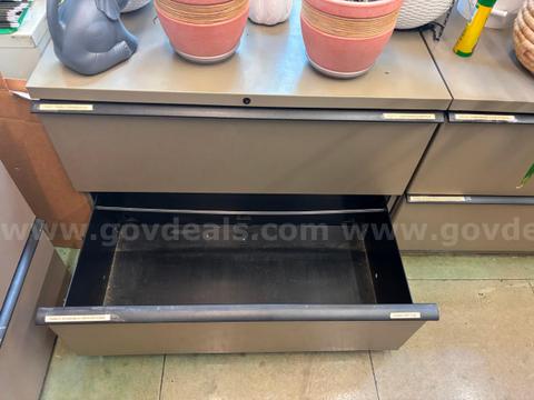 3 lateral filing cabinets