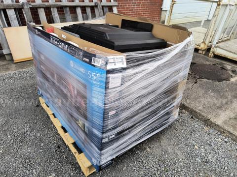 Pallet Lot of Approx 14 Flat Screen Televisions - SCRAP (Lot 909)