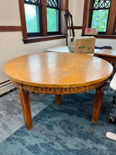 Round Wooden Table