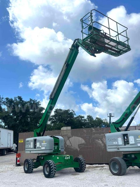 2016 GENIE TELESCOPIC BOOM LIFT MODEL S-45; GAS POWERED; BACK UP GENERATOR