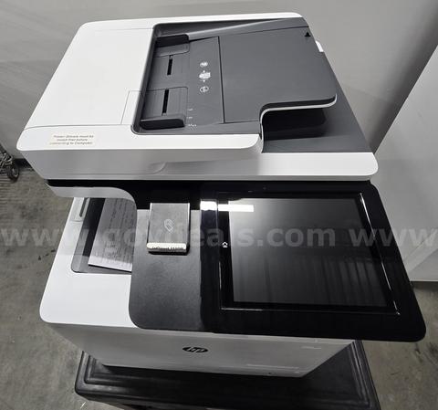 lot of (2) HP Color LaserJet Enterprise Flow 40ppm MFP M578C tested and working