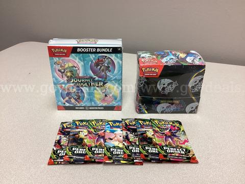Pokémon Mega Evolution Phantasmal Flames, Scarlet and Violet Journey Together Booster Bundle, 7 Booster Packs