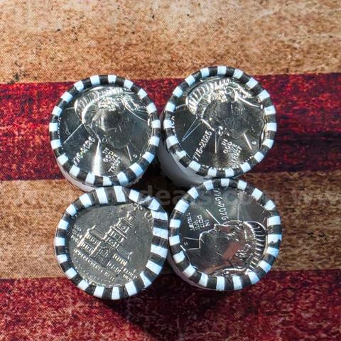 4 Rolls of Half Dollars Unopened