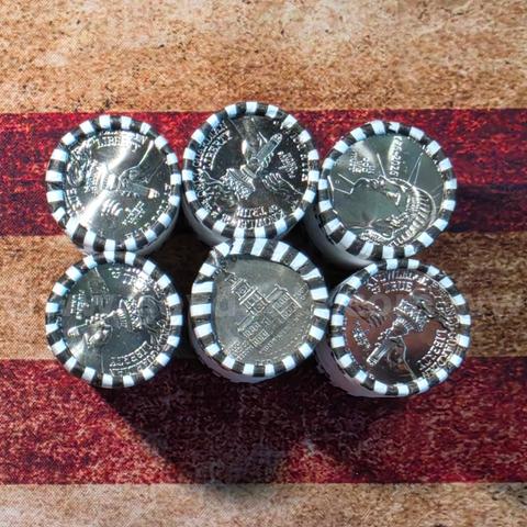 6 Rolls of Half Dollars Unopened
