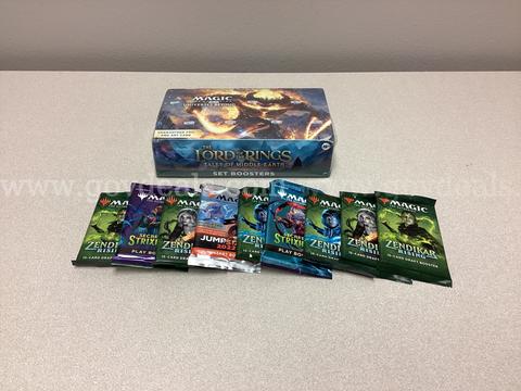 Magic the Gathering Lord of the Rings Tales of middle-earth Set Boosters, 9 Booster Packs