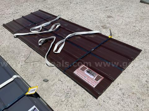 UNUSED METAL ROOF WALL PANELS; APPROX 3 FT W X 7.87 FT; APPROX 30 PCS