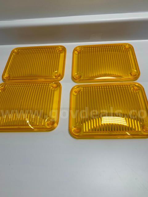 FOUR BRAND NEW AMBER LENSES FOR WHELEN 900 - SHIPPING ONLY - MAINE