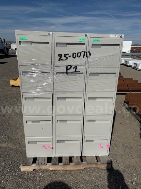 5 Drawer Metal File Cabinets