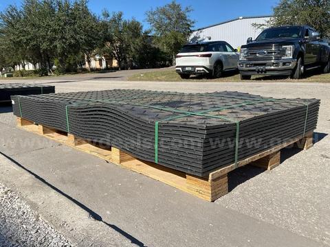 UNUSED SKLP POLYETHYLENE BOARD ROAD BED PROTECTION PAD MODEL SK-LJB12, APPROX 12 PADS TOTAL