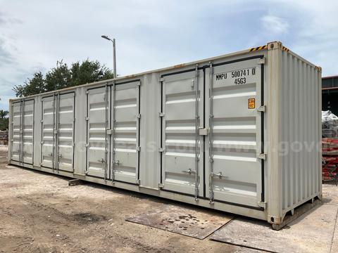 2026 40FT HQ STORAGE CONTAINER, 4 SIDE DOORS, ONE TRIP